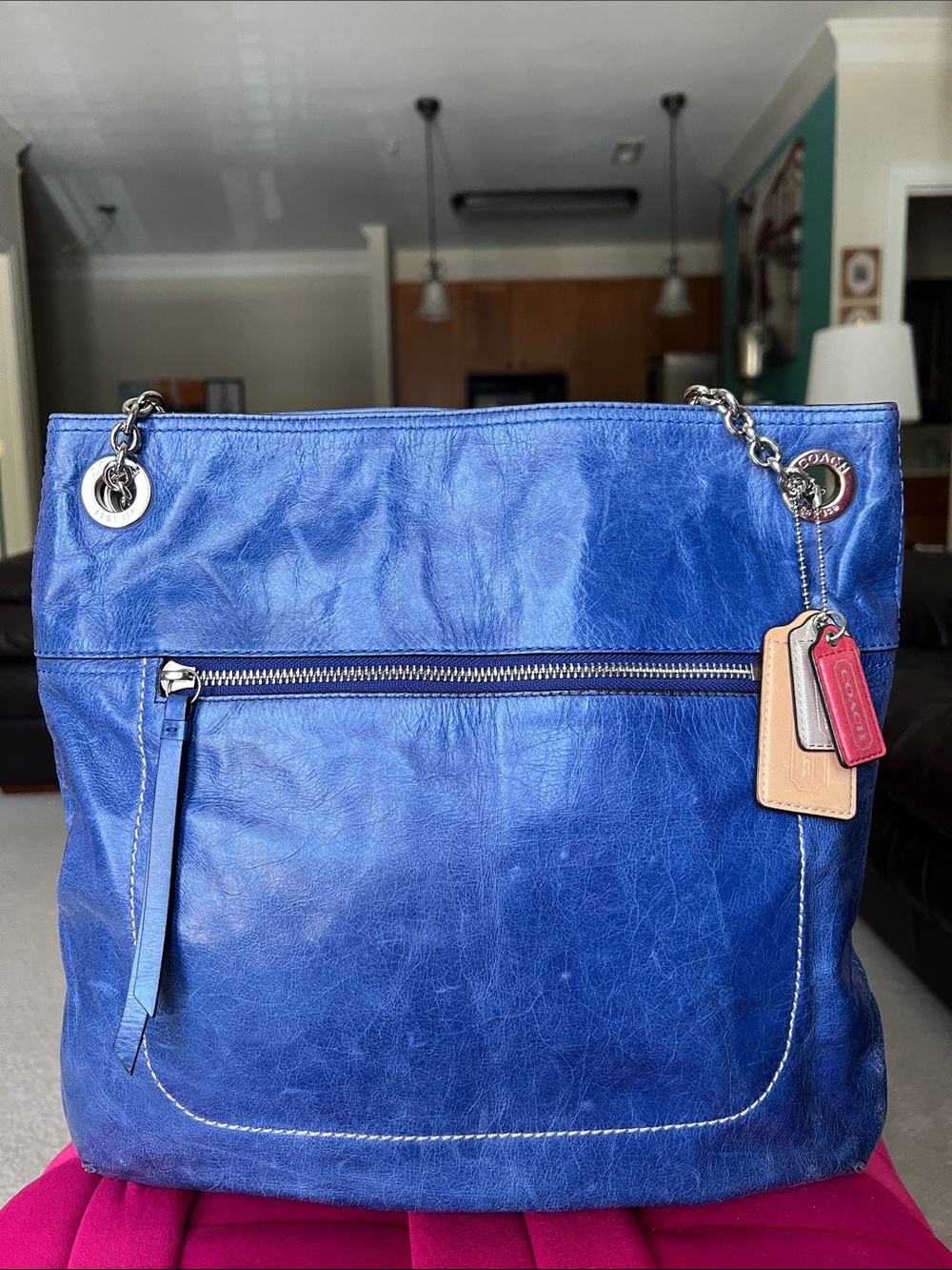 Coach Distressed Leather Poppy Bag - Picture 2 of 15